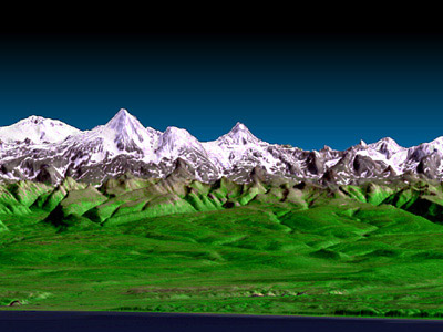 Kamtchatka peninsula 3D